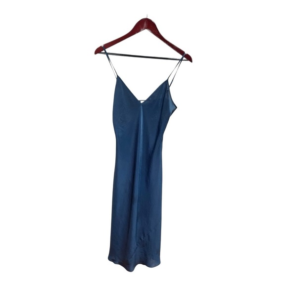 Wilfred Blue Only Slip Cami Midi Dress Size S - Picture 4 of 10